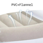 Inflatable Car Airplane Bed Mattress Air Bed Seat For Kid Baby Extender Sleeping Mattress Seat For Travel Car Road Trip
