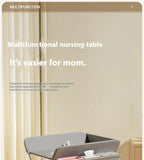 Multifunctional Baby Diaper-Changing Table Adjustable Baby Baby Caring Table Newborn Removable Folding Diaper Changing Table