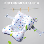 Foldable Baby Bath with Baby Bath Cushion and Built-In Thermometer – Children's Bath with Baby bath mat