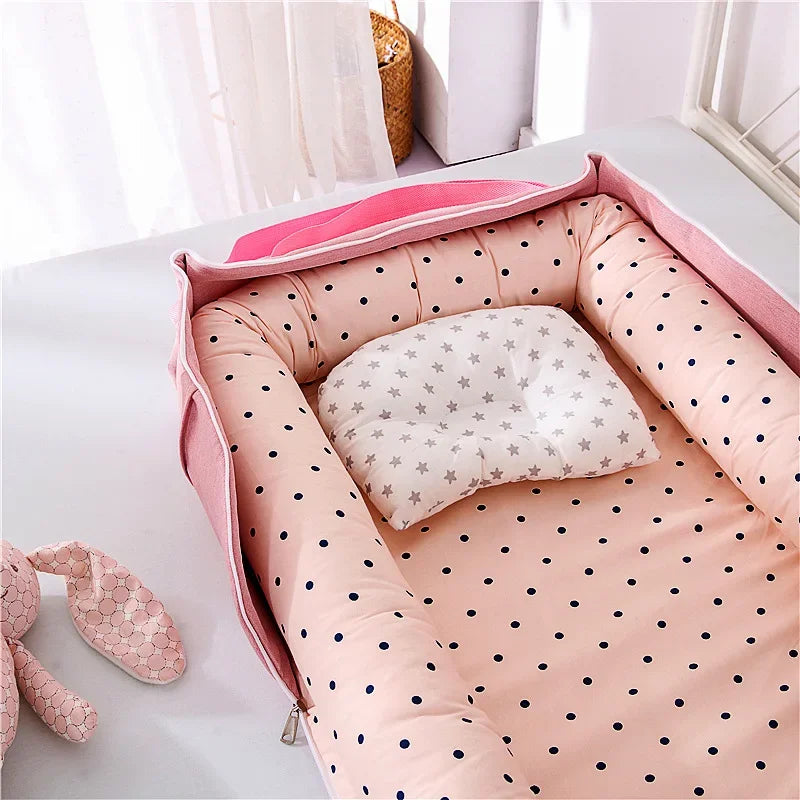 New Folding Baby Sleeping Nest Newborn Bed Crib Travel Playpen Mattress Child Toddler Playpens Photography Cama Bebe with Pillow