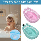 Folding Inflatable Baby Bathtub Soft Safe Anti-slip Bottom Inflatable Child's Shower Basin Portable Home Travel Folding Bathtub