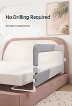 PANGDUBE 1pc Baby Playpen Bed Rail Guard for Kid Bed Guardrail Screw-free Installation Barrier for Bed Protection for Baby Fence