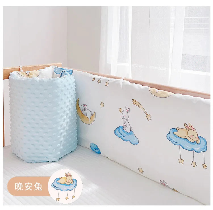 Child Bed Guardrail Fence One Piece Anti-collision Soft Bag Around the Bed Baby Blocking Cloth Detachable and Washable