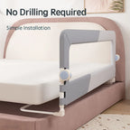 PANGDUBE 1pc Baby Playpen Bed Rail Guard for Kid Bed Guardrail Screw-free Installation Barrier for Bed Protection for Baby Fence