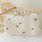 Personalized Name Embroidered Maternity Bag | Autumn-Winter Large-Cap 2-Way: Handheld/Crossbody | Mom & Baby Trips