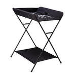 Table à langer pliable avec étagères de rangement Coussin avec échelle de hauteur Grande table à langer 80 x 63 cm