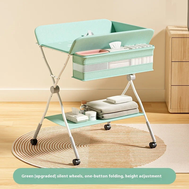 Multifunctional Baby Diaper-Changing Table Adjustable Baby Baby Caring Table Newborn Removable Folding Diaper Changing Table