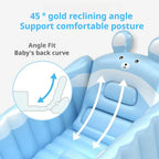 Folding Inflatable Baby Bathtub Soft Safe Anti-slip Bottom Inflatable Child's Shower Basin Portable Home Travel Folding Bathtub