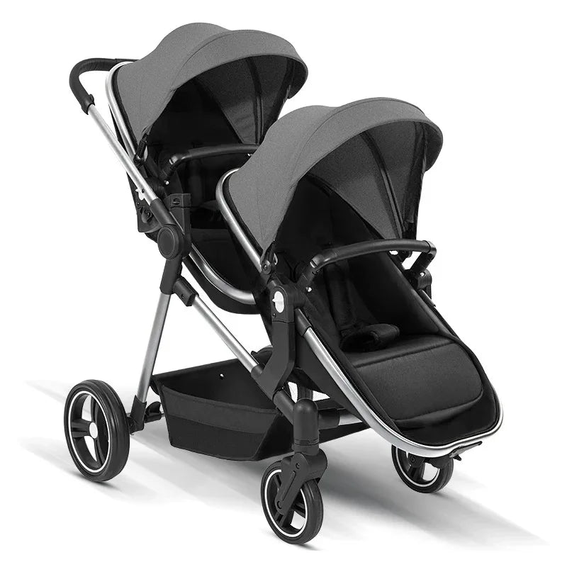 Poussette Double Légère 2-en-1 Pliable