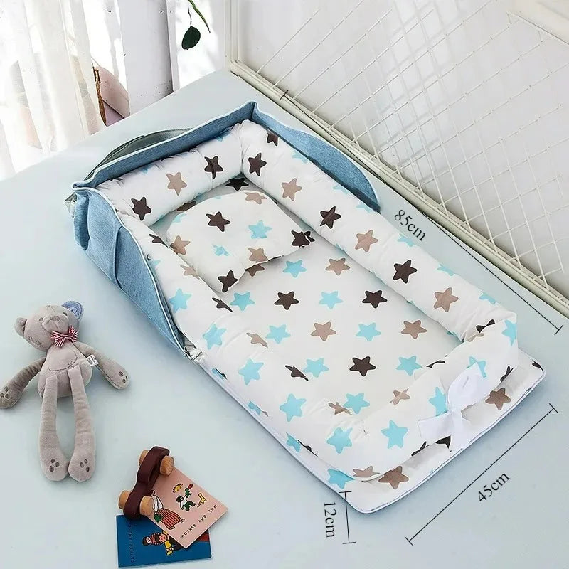 New Cozy Baby Nest Portable Infant Bed for Travel Shoulder Bag Design Foldable Crib for Newborns and Toddlers