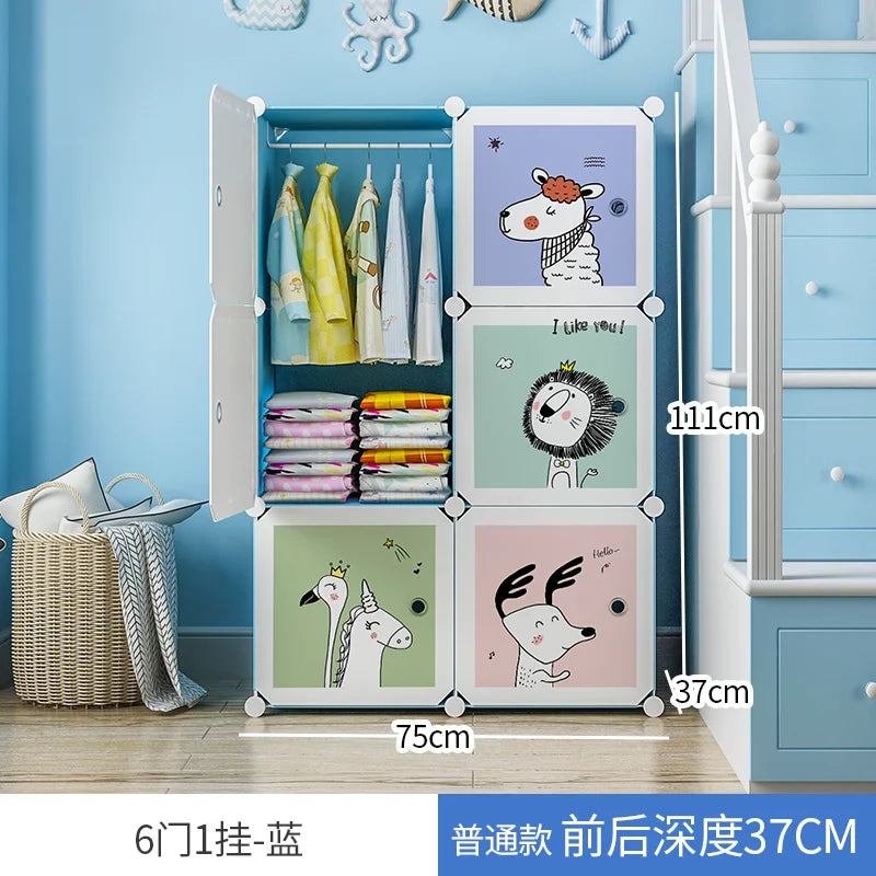Girl Clothes Wardrobe Baby Dressers Bedroom Kids Children's Closet Clothings Montessori Puerta Corredera Organizer Furniture