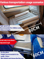 Car Inflatable Mattress Air Bed Long Distance Teavel Seat Hammock Baby Child Car Truck Train Plane Comfort Sleep Air Bed