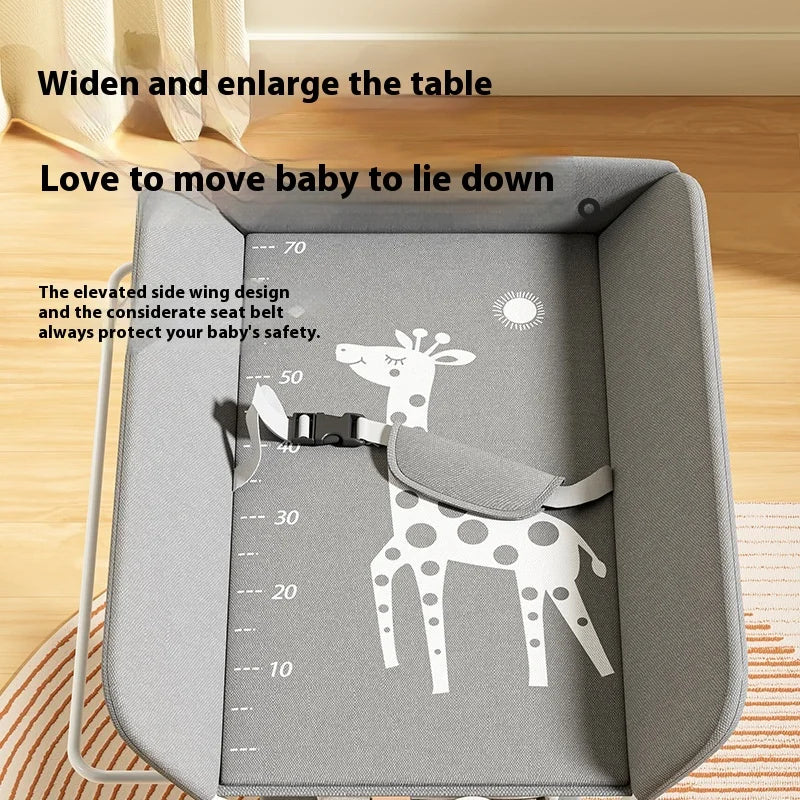 Multifunctional Baby Diaper-Changing Table Adjustable Baby Baby Caring Table Newborn Removable Folding Diaper Changing Table