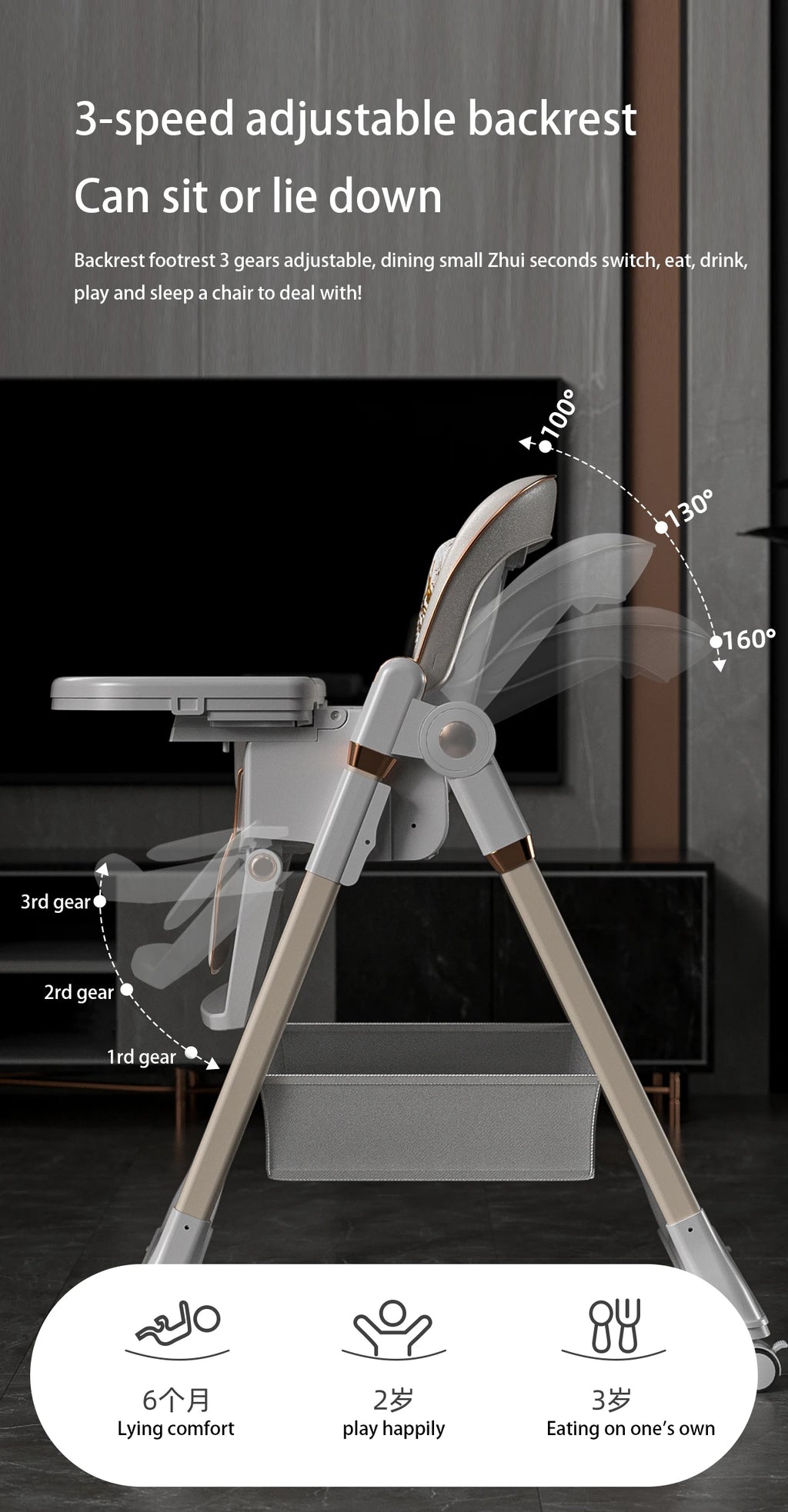 Baby High Chair Baby Seat Baby Food Chair Dining Chair Baby Feeding Chair High Chair for Baby bebe Chair Mother Kids Baby Items