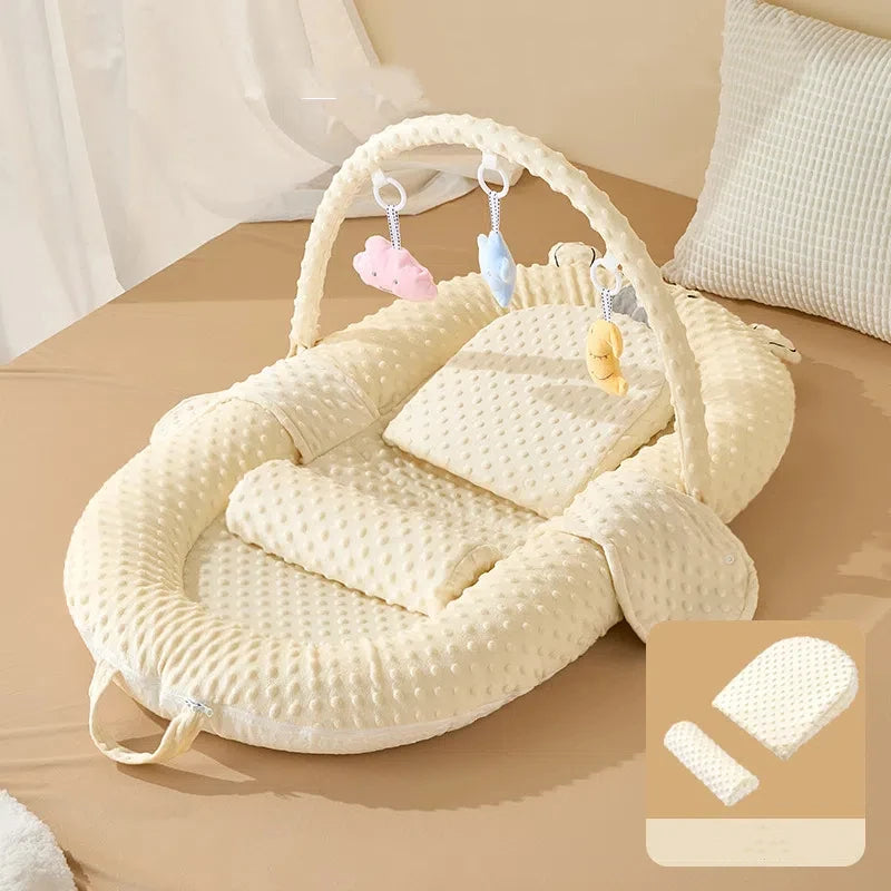 Newborn Baby Anti Startle Jumping Floor Wake-up Mat Spitting Milk Slope Mat BedMiddle Bed Baby Bed Soothing Sleeping ArtifactBed