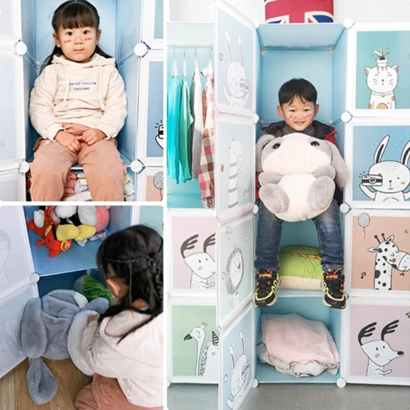 Girl Clothes Wardrobe Baby Dressers Bedroom Kids Children's Closet Clothings Montessori Puerta Corredera Organizer Furniture