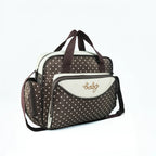 Fashion dot one shoulder mommy bag; Large capacity diagonal cross mother baby bag; Small and lightweight portable diaper bag