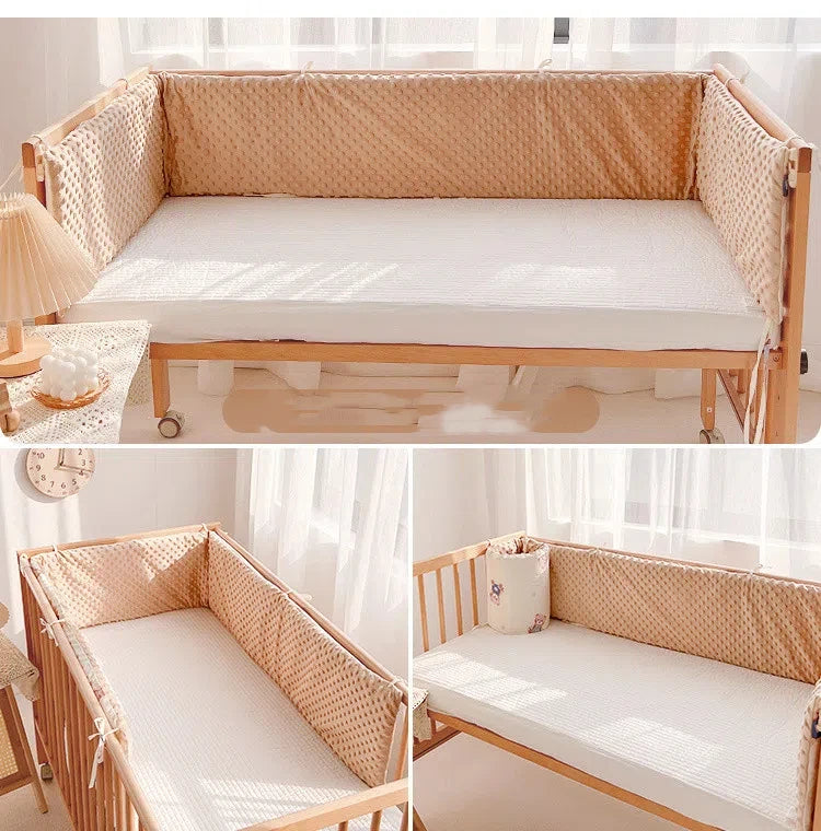 Child Bed Guardrail Fence One Piece Anti-collision Soft Bag Around the Bed Baby Blocking Cloth Detachable and Washable