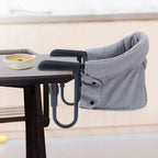 Clip On High Chair Fold-flat Storage Portable Feeding Seat High Load Design Attach To Fast Table Chair For 0-24 Months At Home