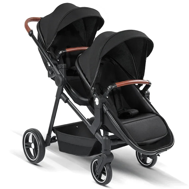 Poussette Double Légère 2-en-1 Pliable