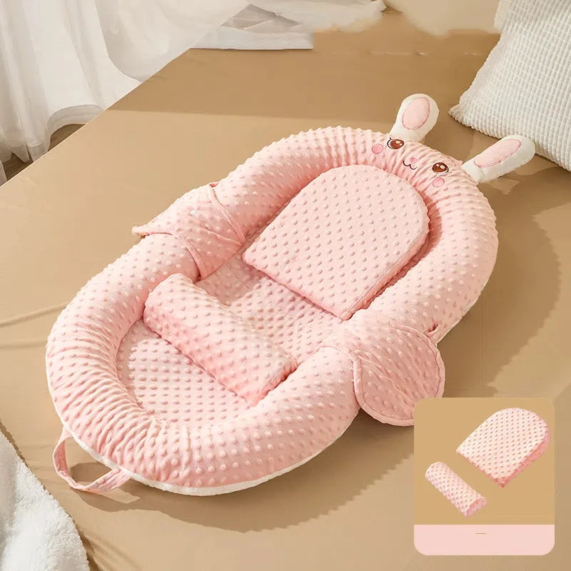 Newborn Baby Anti Startle Jumping Floor Wake-up Mat Spitting Milk Slope Mat BedMiddle Bed Baby Bed Soothing Sleeping ArtifactBed