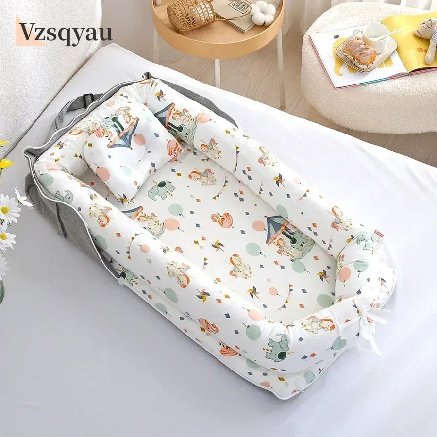 New Folding Baby Sleeping Nest Newborn Bed Crib Travel Playpen Mattress Child Toddler Playpens Photography Cama Bebe with Pillow
