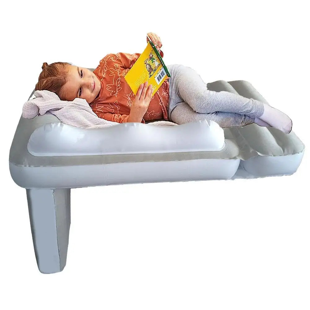 Inflatable Car Airplane Bed Mattress Air Bed Seat For Kid Baby Extender Sleeping Mattress Seat For Travel Car Road Trip