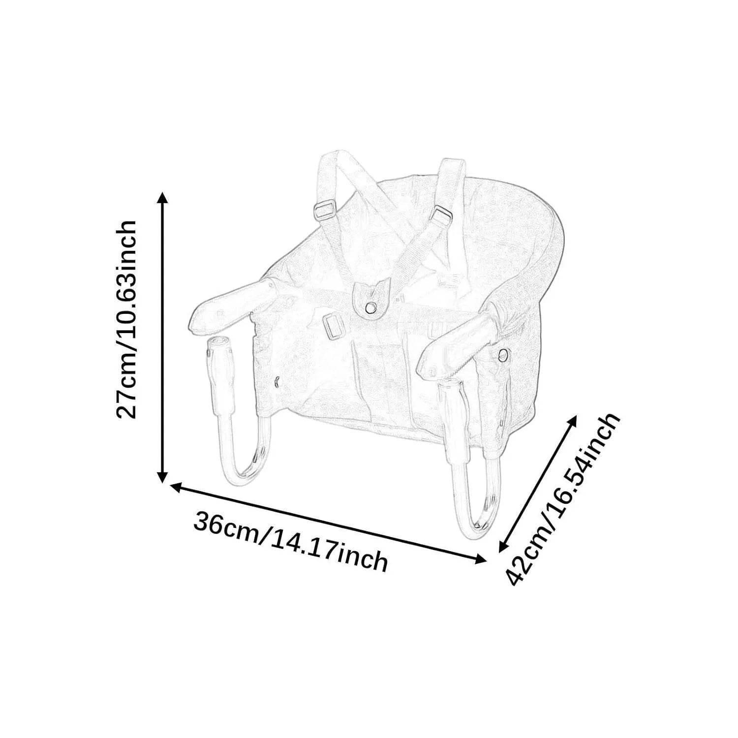 Chaise Bébé de Table Pliable à Clipser