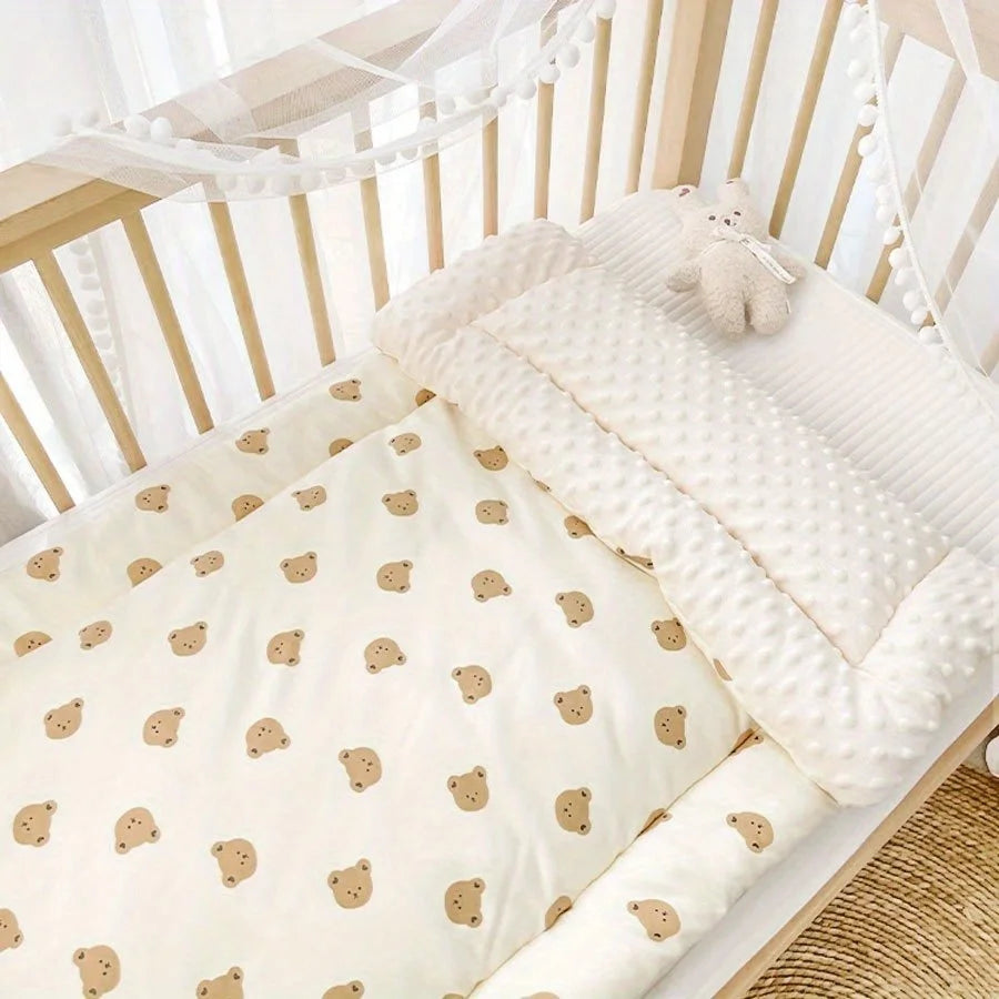 110x63cm Baby Mattress Soft Polyester Double Sided Comfort Perfect for Newborns Youngsters Ideal for Crib Nursery All Season