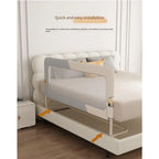 Baby Bed Rail Guard Single Side Crib Bumper Fence Anti Fall Safety Barrier for Toddler Kids Portable Foldable Travel Bedside